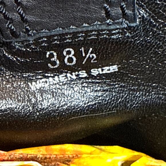 Hogan Italy Women’s 38.5 Lambskin & Suede Pull-On Boots 4” Heel Luxury Designer - Picture 5 of 10